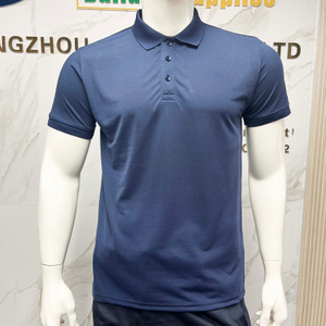 Wholesale Polyester Anti-Wrinkle Solid Color Quick Dry Workwear Unisex Comfortable Casual Style Polo Shirts
