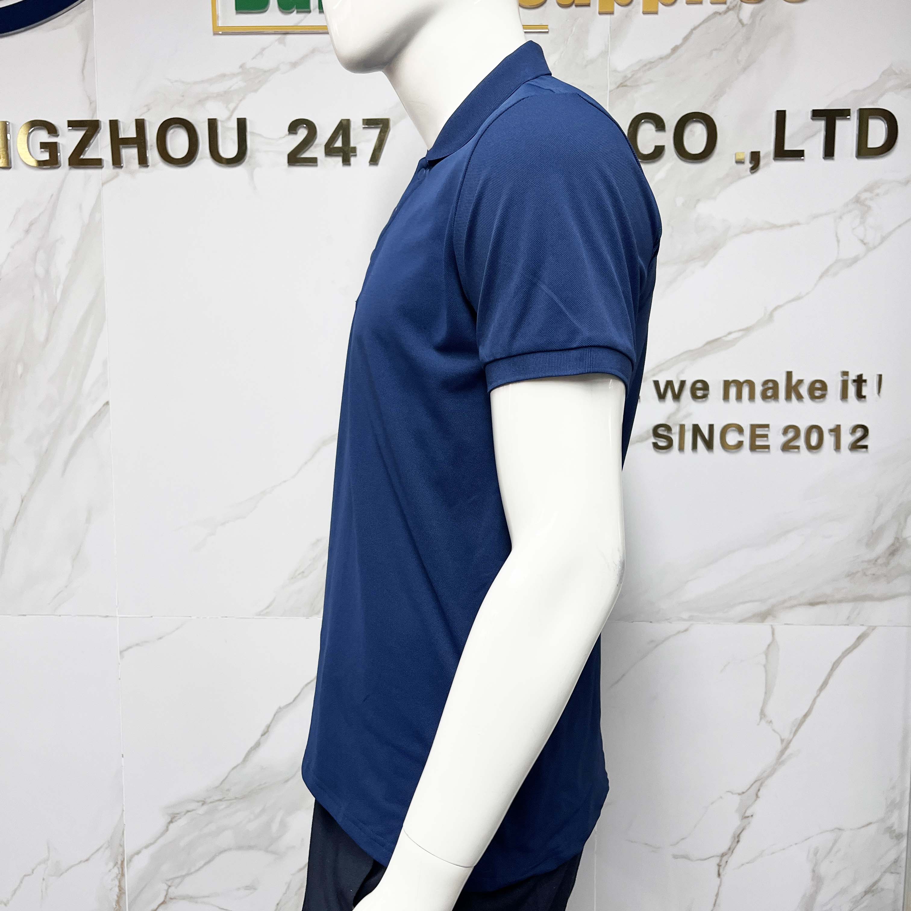 Hot Sale Low Moq Wear Resistant Cotton Fabric Workwear Polo Shirt Breathable Quick Dry Short Sleeve Polo Shirt