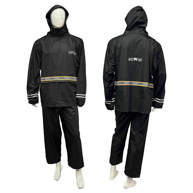 Windproof Waterproof Reflective Outdoor Work Safety Raincoat