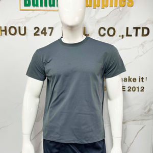 Custom Loose Fit Casual Plain 100% Cotton Eco-Friendly Shirts Men's Premium Round Neck Shirts