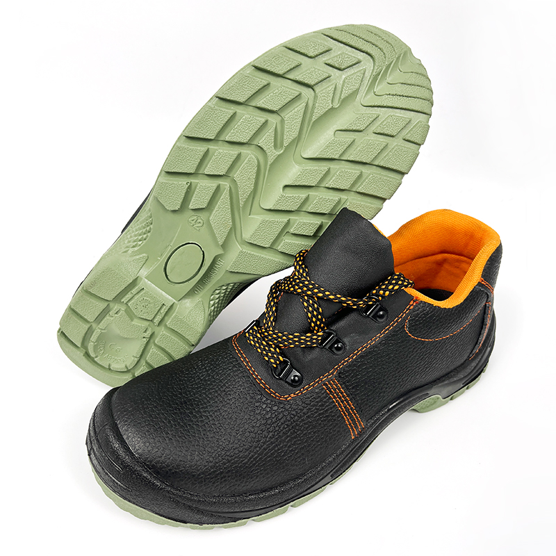 Wear-resistant Leather Waterproof Safety Shoes Unisex Steel Toe Safety Shoes