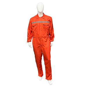 Outdoor Labour Welding Polyester Safety Industrial Factory Worker Coveralls Safety Coveralls with Reflective Tape