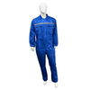 Hi Vis Breathable Anti-bacterial Cotton Polyester Overalls Reflective Multi Pockets Construction Safety Work Clothes