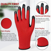 New Promotion Price Durable Vibrant Color Heavy Duty Industrial Gloves Nitrile Safety Labor Gloves