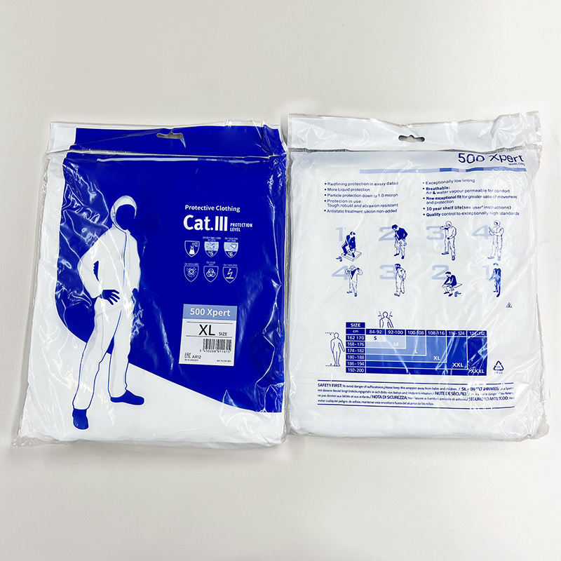 Full Body protection White Disposable Safety Protective Work Garment Waterproof Non Woven Coverall Suit