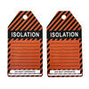 Custom PVC Safety Warning Waterproof Lockout Tag Industrial Danger Warning Safety Tags