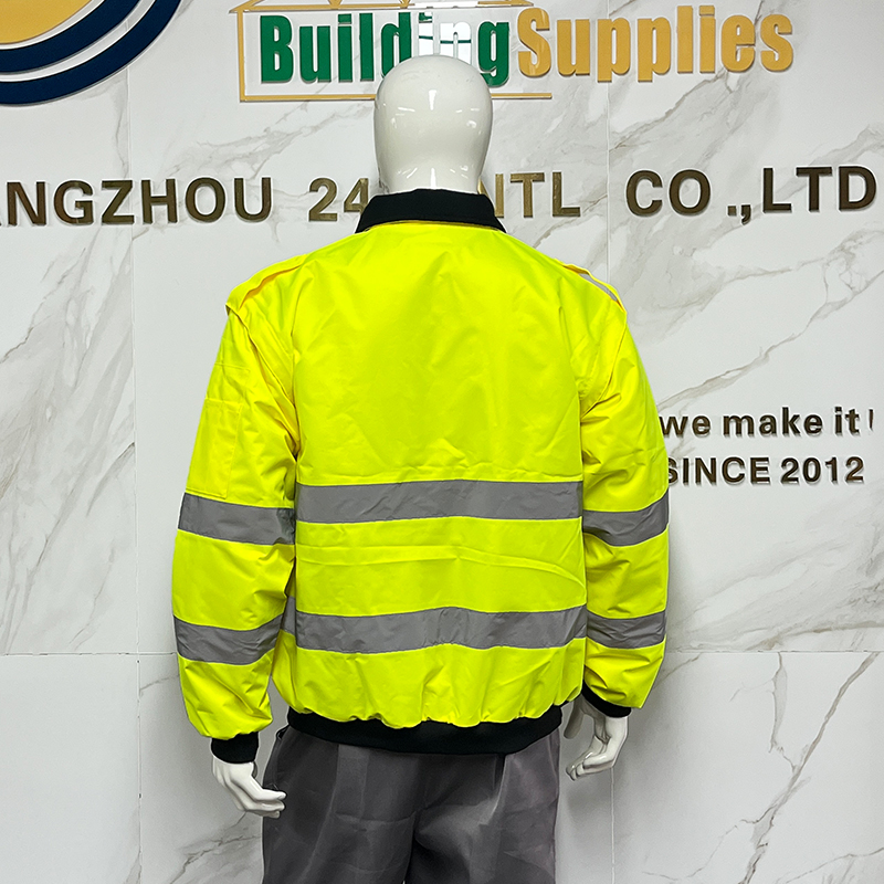 Mulpti Pockets High Visibility Waterproof Breathable Winter Warm Safety Jacket
