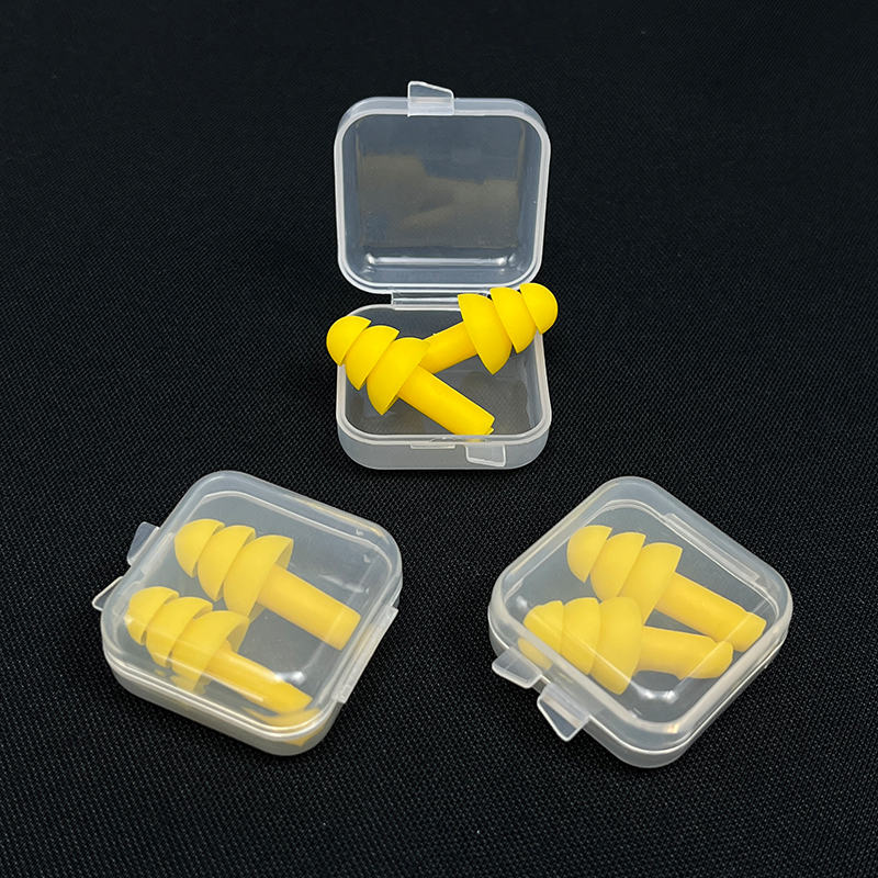 Soft Portable Silicone Earplug Reusable Noise-Canceling Washable Earplugs