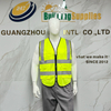 Multi-Purpose Reflective Safety Vest High Visibility Breathable Multi-pocket Zippered Safety Vest 