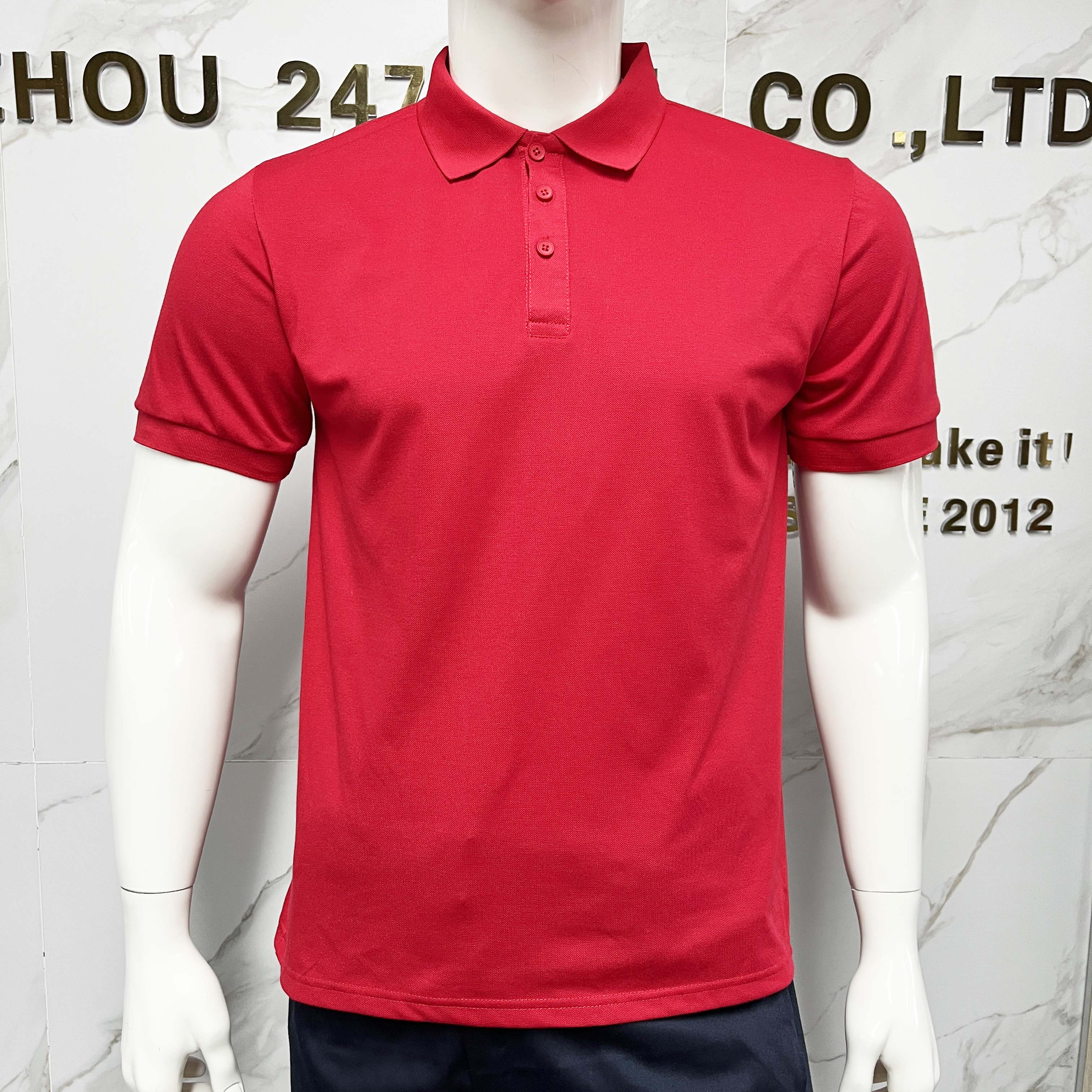 Customized Color Tshirt Plain Work Polo Shirts High Quality Anti Wrinkle Button-up Short Shirts