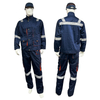 Professional Welding Work Suit Long-lasting Construction Workwear Protective Safety Work Clothes with Cap