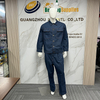 Heavyweight Cotton Denim Men's Work Clothes Durable Breathable Long Sleeve Labor Protection Safety Clothes