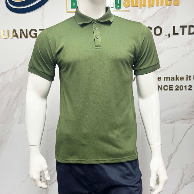 Dry Fit Polyester Collar Neck Men Polo T-Shirt Lightweight Quick Dry Breathable Fabric Comfortable Workwear Shirt