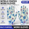 Printed Nitrile General Purpose Labor protection Gloves Wholesale Price Lightweight Breathable Gardening Gloves