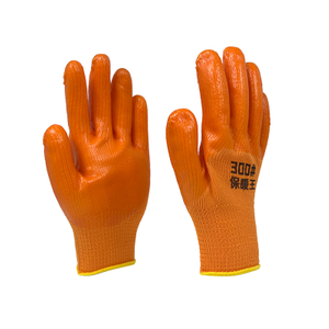 Breathable Wear-resistant Latex Coated Safety Gloves Full Texture Anti Slip Winter Warm Work Gloves