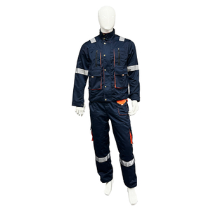 Breathable Long Sleeve Regular Fit Workwear Industrial Working Clothes Heavy Duty Mechanic Safety Uniform