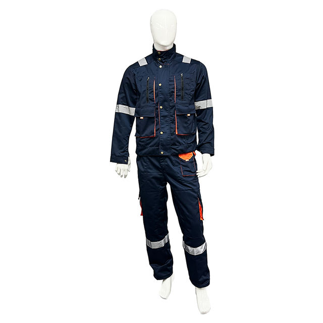 Breathable Long Sleeve Regular Fit Workwear Industrial Working Clothes Heavy Duty Mechanic Safety Uniform