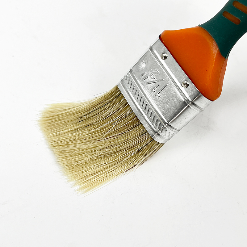 High Quality Mixture Bristle Paint Brush with Rubber Handle