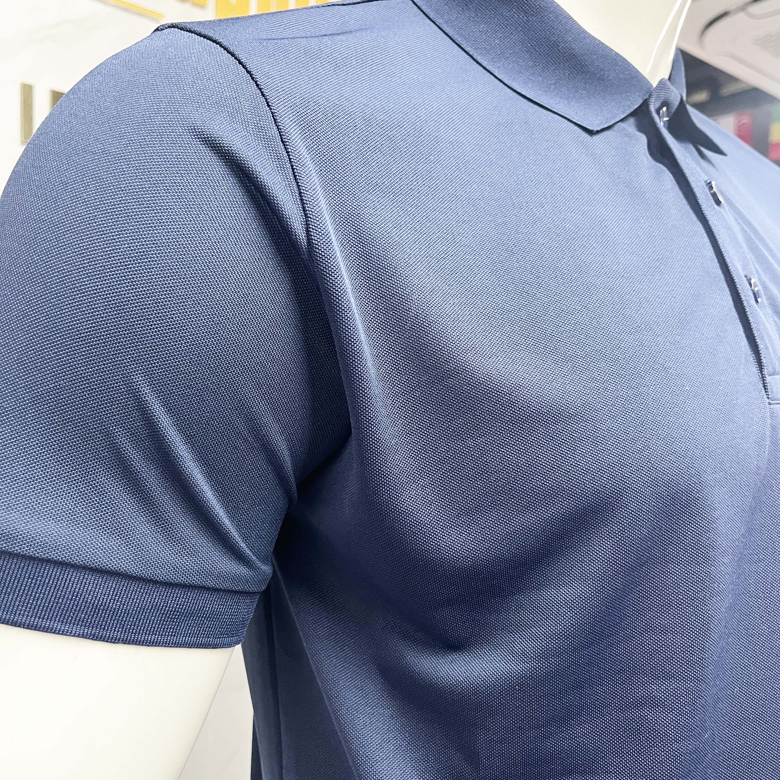 Wholesale Polyester Anti-Wrinkle Solid Color Quick Dry Workwear Unisex Comfortable Casual Style Polo Shirts