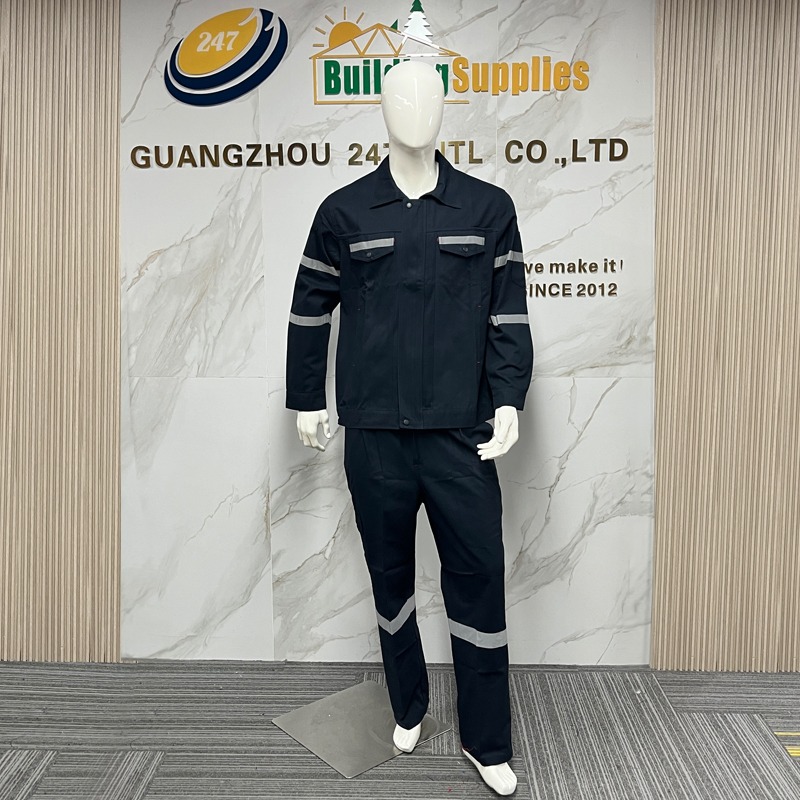 High Visibility Reflective Cotton Safety Workwear Men Working Mechanic Safety Work Clothes