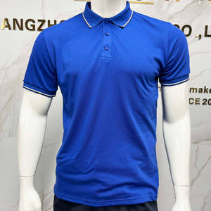 Blue Color High Quality Short Sleeve Polo Workwear 100% Cotton Casual Style Work Shirt for Men